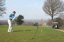 Back-swing using the Driver! Click to enlarge.