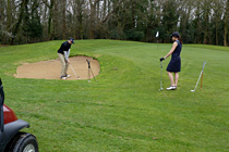 He's found the Bunker; She's already chipped near the Flag! Click to enlarge.